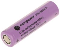 Akumulator li-ion bat-icr18650cil/ep 3.6v europower - obrazek 1