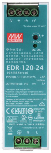 EDR-120-24 Media de la fuente de alimentación de pulso de pulso PICTURE 2
