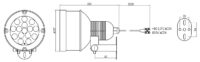 Ārējais infrasarkanais reflektora lir -is88 IR Lab - 5. attēls
