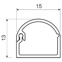 Simple Cable Trough LZK -15x12/P2 15x13 Kopos - Immagine 4