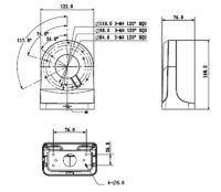 Uchwyt do kamer kulistych pfb203w-b dahua - obrazek 6
