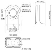 PFB204W -B Dahua Sphärische Kamerahalter - Bild 6