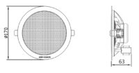 Loftshøjttaler DS-QAE0206G1-V 6W Hikvision-Picture 6