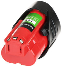 Akumulator do elektronarzędzi ptml12v3-gc milwaukee m12 12v 3ah green cell - obrazek 3