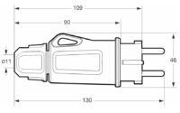 Portable plugin XF1165 -EPN 250V 16A Famatel - Picture 7