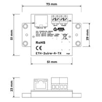 Zestaw konwerterów utp / 2-wire do transmisji lan+poe eth-2wire-a-set2 komplet 2 szt atte - obrazek 4